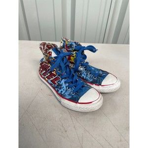 Converse All Star Chuck Taylor High Top Superman DC Comics Youth Size 2 334538F
